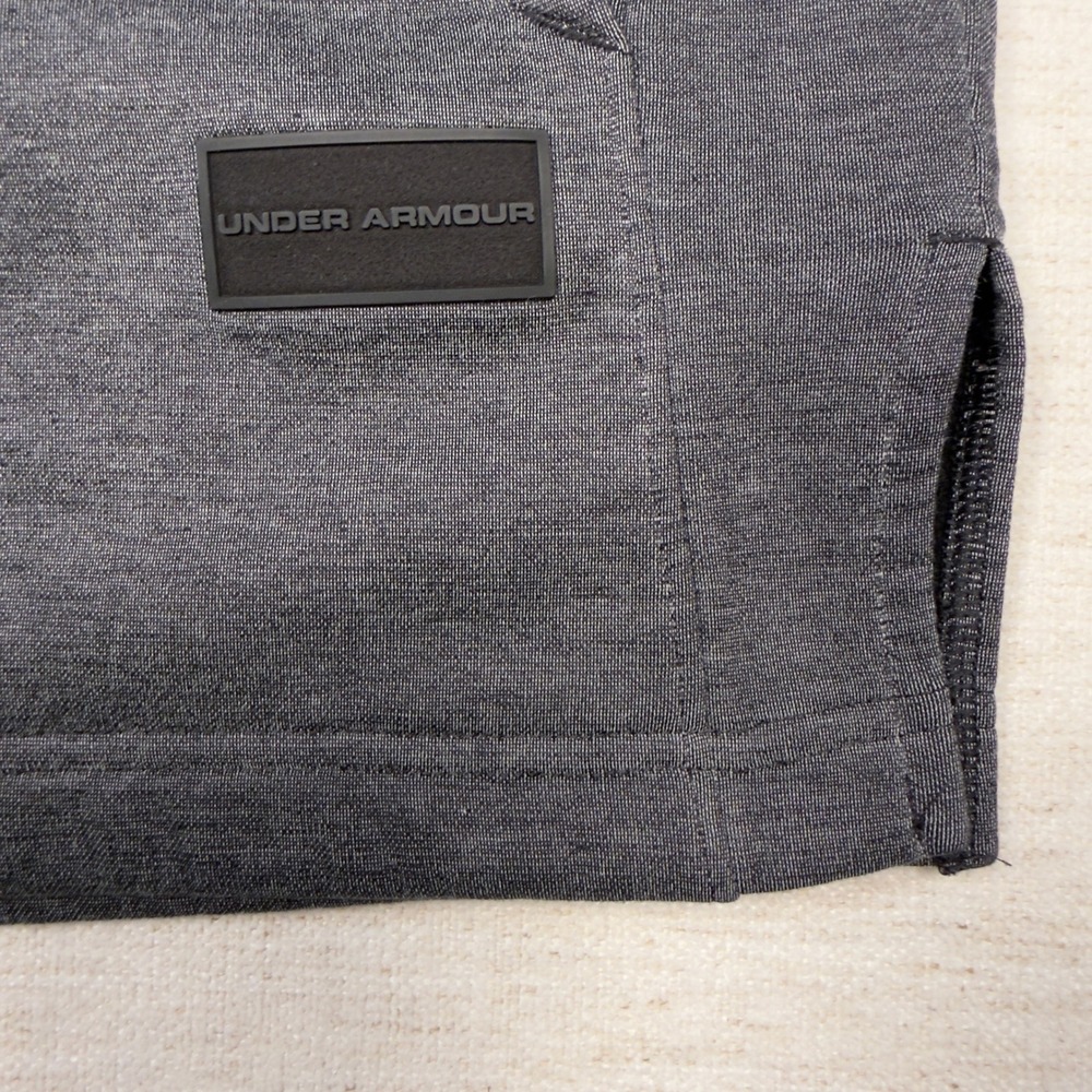 Under Armour Quarter Zip Pullover Size Small ColdGear Fitted Gray 1311210 - Picture 4 of 8